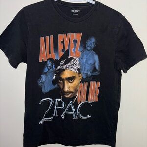 Old Navy Black 2Pac Graphic Tee